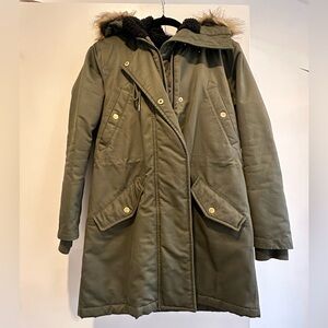 Women's Jcrew Olive Parka Coat